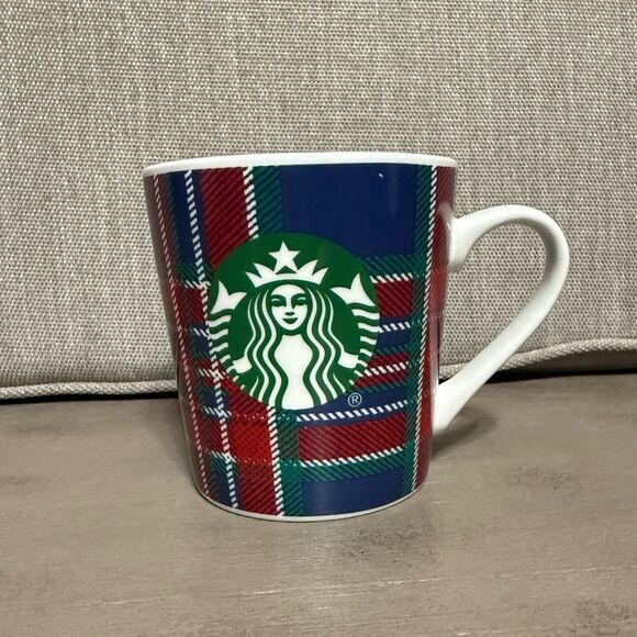 Starbucks 2017 Tartan Plaid Mug - Red, Blue, Green 18 ounces - Picture 1 of 7